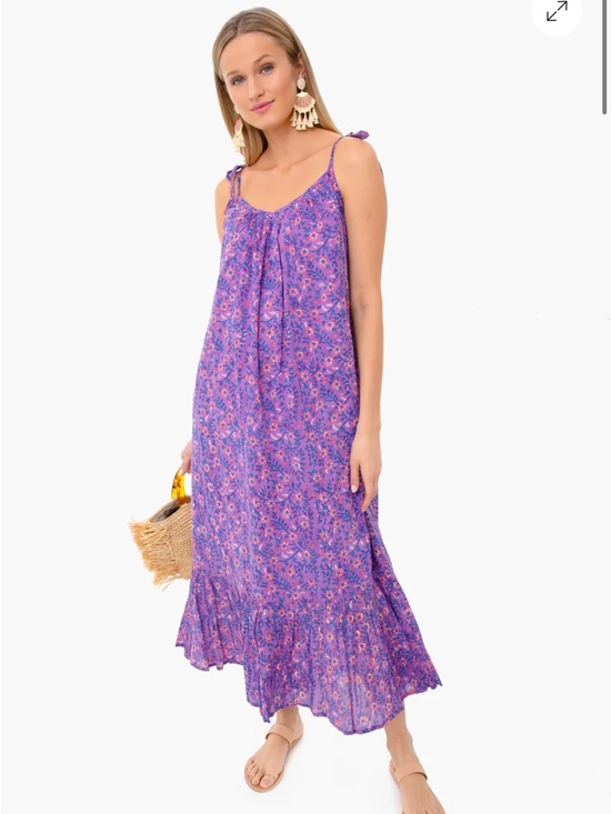Emerson Fry Dresses & Skirts - Emerson Fry India Collection Violet Wildflower Sundress XS / S Flowy Maxi